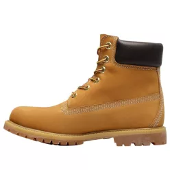 Timberland 6 Inch Lace Up Premium WP Boot 'Wheat' dámske členkové topánky — produktová fotografia na bielom pozadí, bočný pohľad