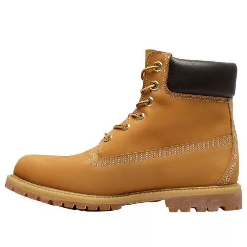 Timberland 6 Inch Lace Up Premium WP Boot 'Wheat' dámske členkové topánky — produktová fotografia na bielom pozadí, bočný pohľad