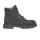 Timberland 6" Premium Waterproof Boot Black detské členkové topánky čierne — produktová fotografia na bielom pozadí, bočný pohľad