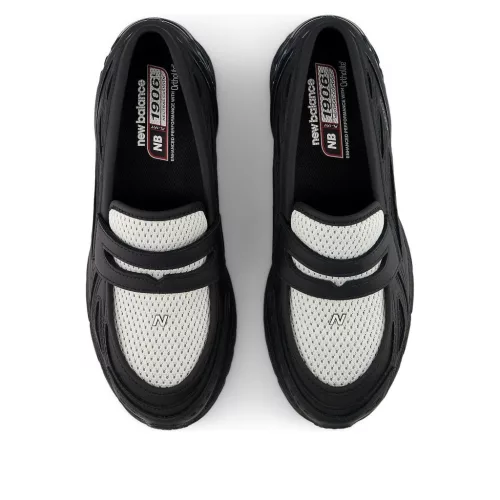 New Balance 1906L Black Angora nízke streetové tenisky čierne — produktová fotografia na bielom pozadí, bočný pohľad