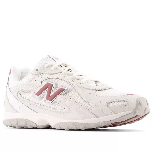 New Balance 204L Maroon Sea Salt nízke streetové tenisky bordové-lomené biele — produktová fotografia na bielom pozadí, bočný pohľad