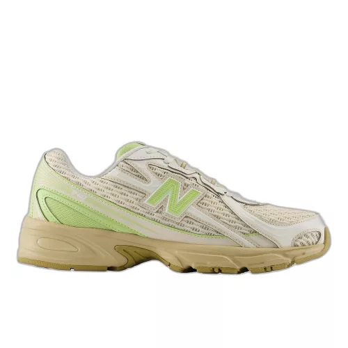 New Balance 740 Dry Lime nízke streetové tenisky — produktová fotografia na bielom pozadí, bočný pohľad