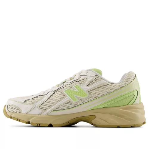 New Balance 740 Dry Lime nízke streetové tenisky — produktová fotografia na bielom pozadí, bočný pohľad