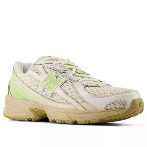 New Balance 740 Dry Lime nízke streetové tenisky — produktová fotografia na bielom pozadí, bočný pohľad