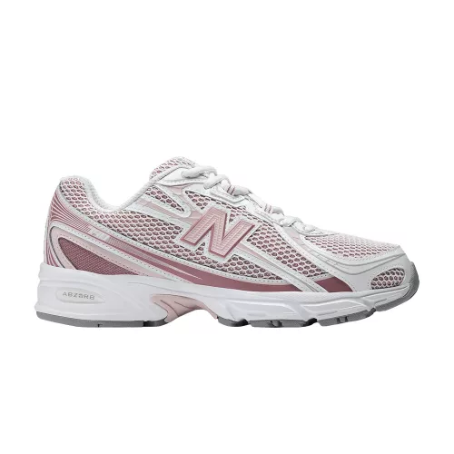 New Balance 740 Rosewood nízke streetové tenisky — produktová fotografia na bielom pozadí, bočný pohľad