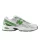 New Balance 740 White Alpine Green nízke streetové tenisky biele-zelené — produktová fotografia na bielom pozadí, bočný pohľad