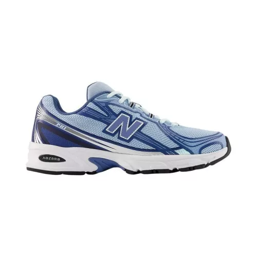 New Balance 740 Oxford Blue nízke streetové tenisky modré — produktová fotografia na bielom pozadí, bočný pohľad