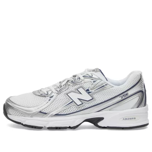 New Balance 740v2 White Shadow Grey Navy nízke streetové tenisky biele-sivé — produktová fotografia na bielom pozadí, bočný pohľad