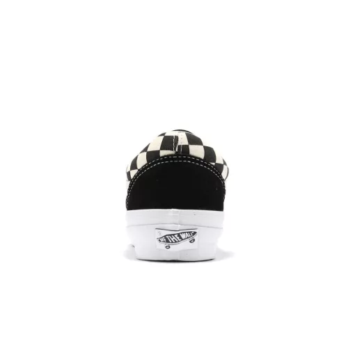 Vans Old Skool 36 LX Checkerboard White Black nízke streetové tenisky čierne-biele — produktová fotografia na bielom pozadí, bočný pohľad