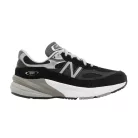 New Balance 990v6 MiUSA Black Grey White dámske nízke streetové tenisky čierne-sivé — produktová fotografia na bielom pozadí, bočný pohľad